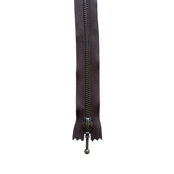 YKK Fast Lynlås Antik Messing 6 mm 20 cm